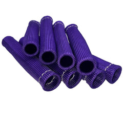 DEGEOBERLIN purple sleeve shown during installation for a secure fit.