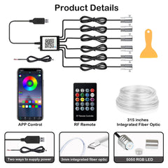 DEHERANE cuttable fiber optic allows flexible installation in any vehicle layout.
