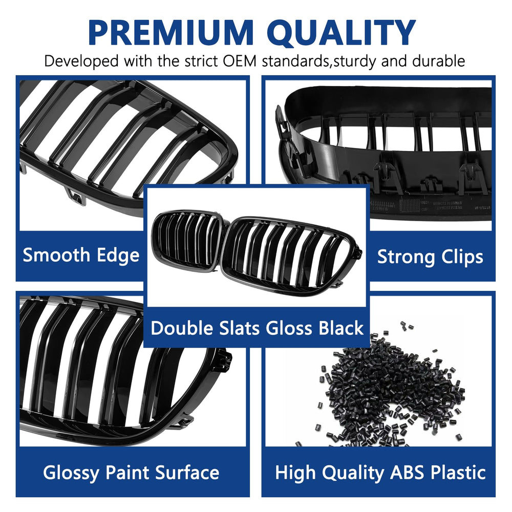 DEKEWEI F10 compatible with BMW 5 Series F10/F11 (2010-2017) front grilles.