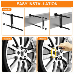 Delmoar bolt pattern adjustment detail for 4, 5, and 6 lug wheels