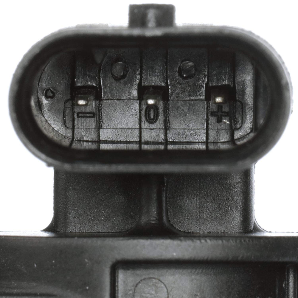 Delphi crankshaft sensor electrical connector close-up for secure electrical connections.