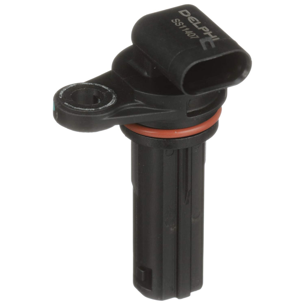 Delphi crankshaft sensor front view highlights accurate timing for smooth engine operation.