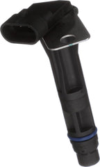 Delphi camshaft position sensor front view for precise timing signals.