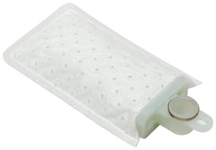 Delphi FS0093 fuel pump strainer front view, showing filtration protection for fuel systems