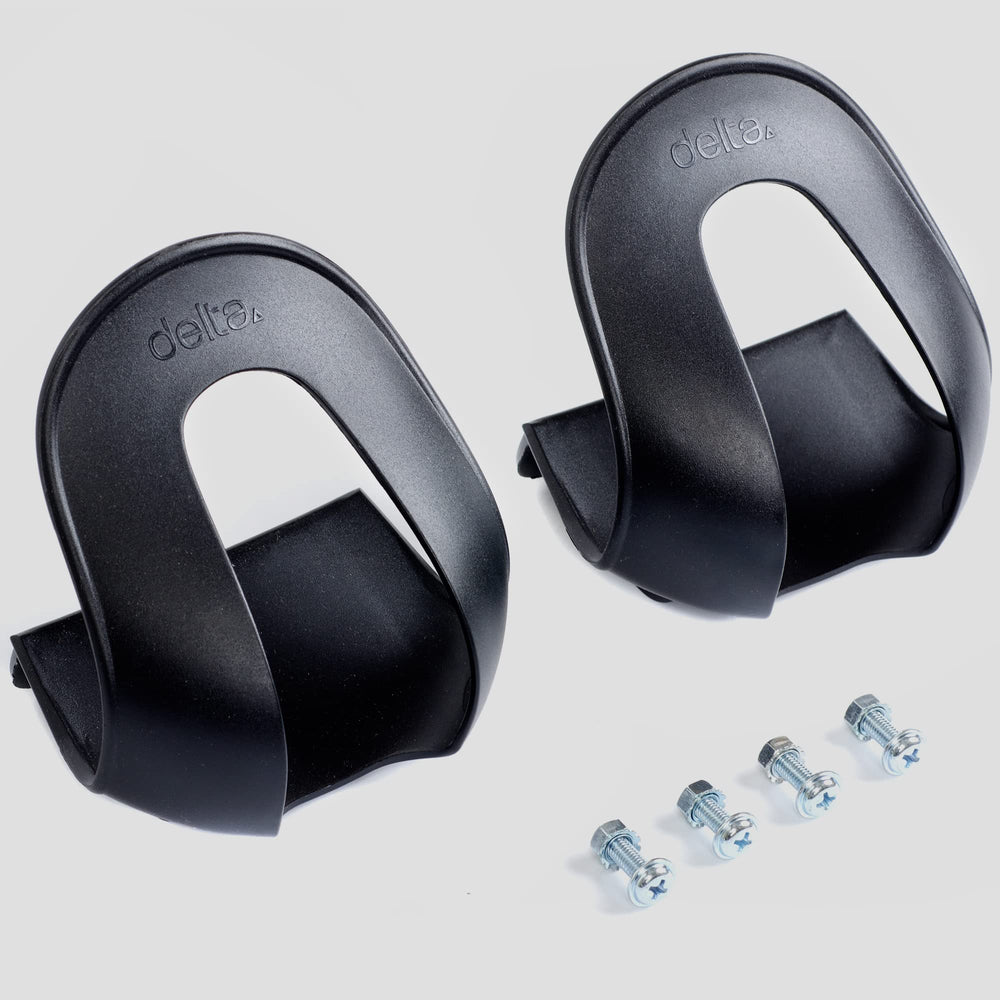 All-weather use: Delta Cycle toe clips stay secure in rain