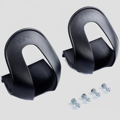 All-weather use: Delta Cycle toe clips stay secure in rain