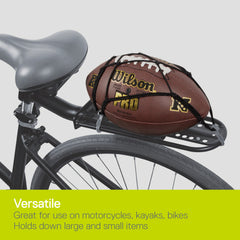 Delta Small Cargo Net on front basket shows universal compatibility.