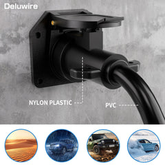 Deluwire 6 ft trailer cord enables flexible installation on various trailers