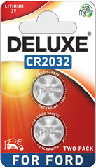 Deluxe Batteries Ford key fob battery pack two-pack for quick home replacement