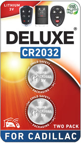 Deluxe Batteries key fob pack-2 for Cadillac keeps your fobs powered and ready.