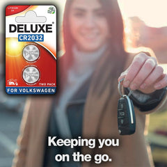 Deluxe CR2032 batteries deliver consistent power for VW keyless entry.