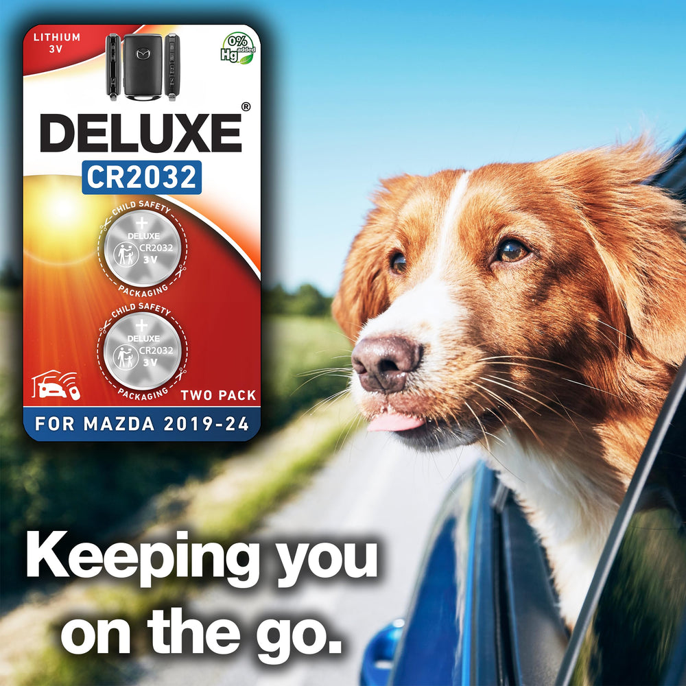 Deluxe Batteries includes two CR2032 cells in package