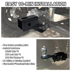 Demimy Foreman SRA 2-inch hitch extension for easy bolt-on install