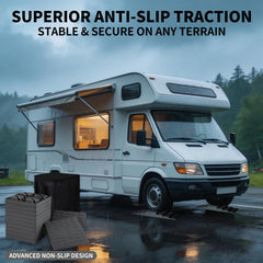 Demreal blocks fit travel trailers, motorhomes, campers, and tow vehicles.