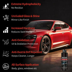 Denir Bonee coating on glass surface enhances water beading and dust resistance
