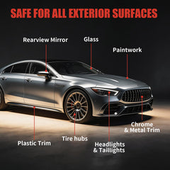 Denir Bonee spray bottle demonstrating easy application for showroom shine
