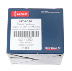 Denso MAF sensor plug connector image emphasizing reliability and accurate air measurement.