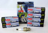 Denso 4504 Platinum TT spark plug pack showing six-pack for engine use