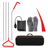 DENWAY 9pcs tool set laid out, showing full kit for car cleaning and maintenance.