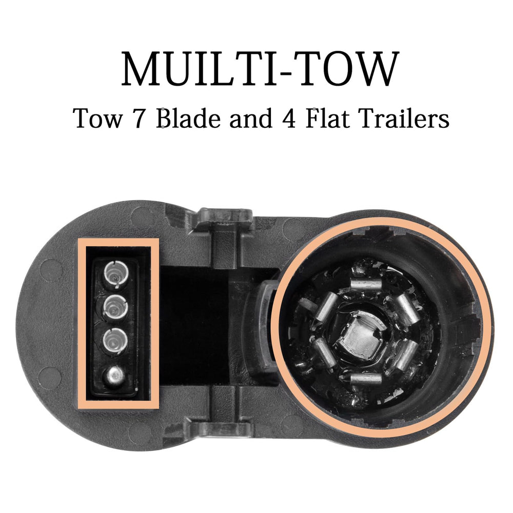 Deolenoom 4-flat connector suits many small trailers.