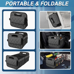 Deosk trunk organizer fits car, SUV, and truck for versatile cargo