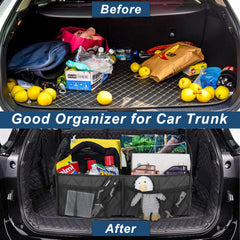 Easy-clean Deosk trunk organizer resists dirt during road trips