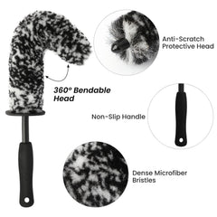 DEPOTA tire brush for deep tire cleaning and grime removal