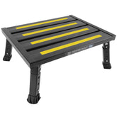 DEPSUNNY adjustable RV step with folding platform for easy motorhome entry.