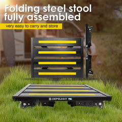 DEPSUNNY RV step supports up to 1,000 pounds for sturdy use.