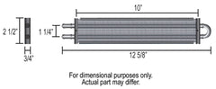 Derale 13200 cooling tubes with aluminum fins detail emphasizes heat transfer during driving