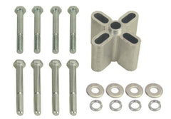 Derale 31515 aluminum belt fan spacer with clear anodized finish supports easy installation