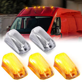 DERMOKA cab roof top amber marker light for ProMaster improves daytime visibility.