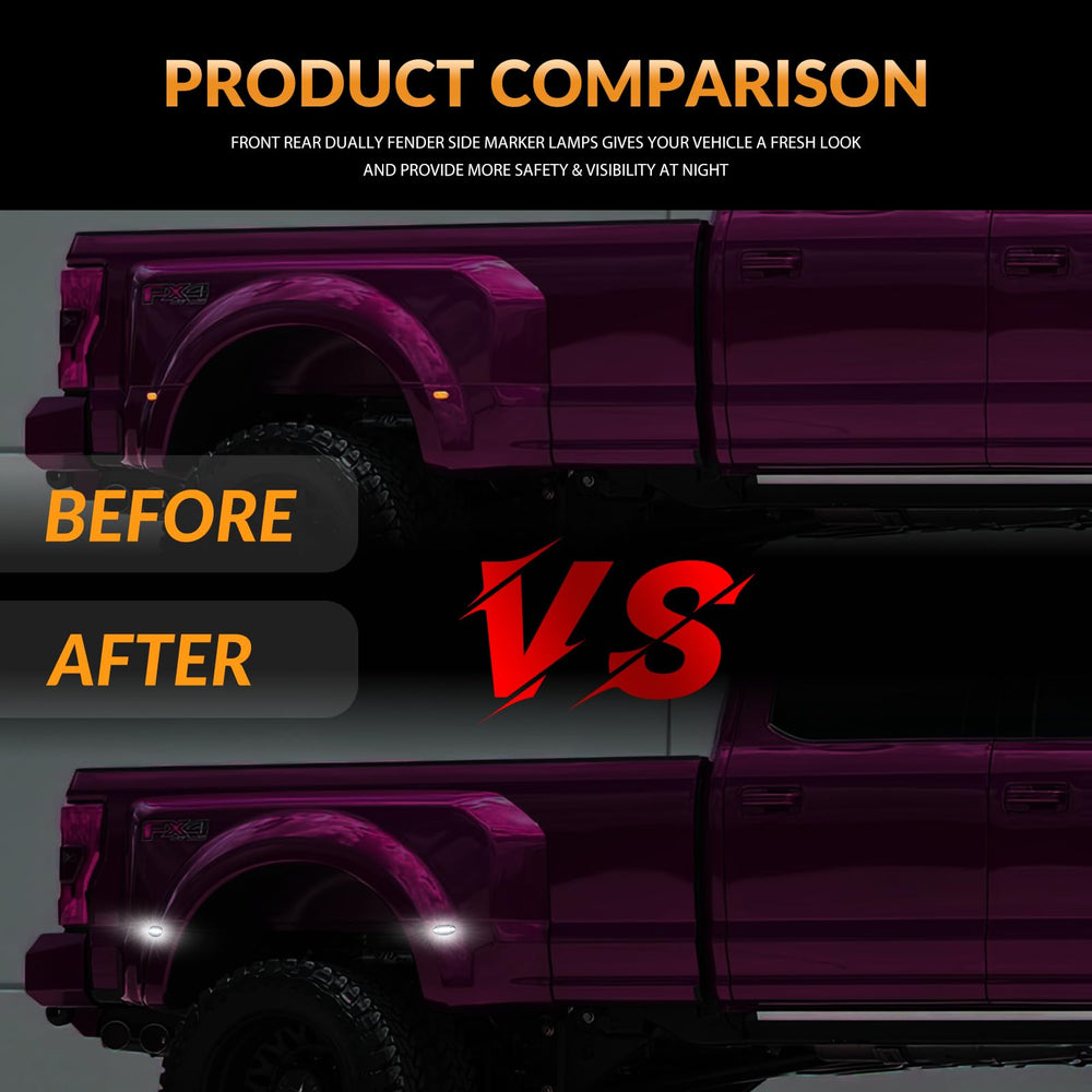 DERMOKA LED dually marker light durable ABS housing and smoked lens withstand road conditions.