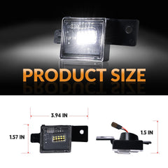 DERMOKA license plate light for 3500HD rear offers quick plug-and-play replacement.