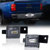 DERMOKA LED license plate light for Silverado rear delivers brighter 6000K illumination.