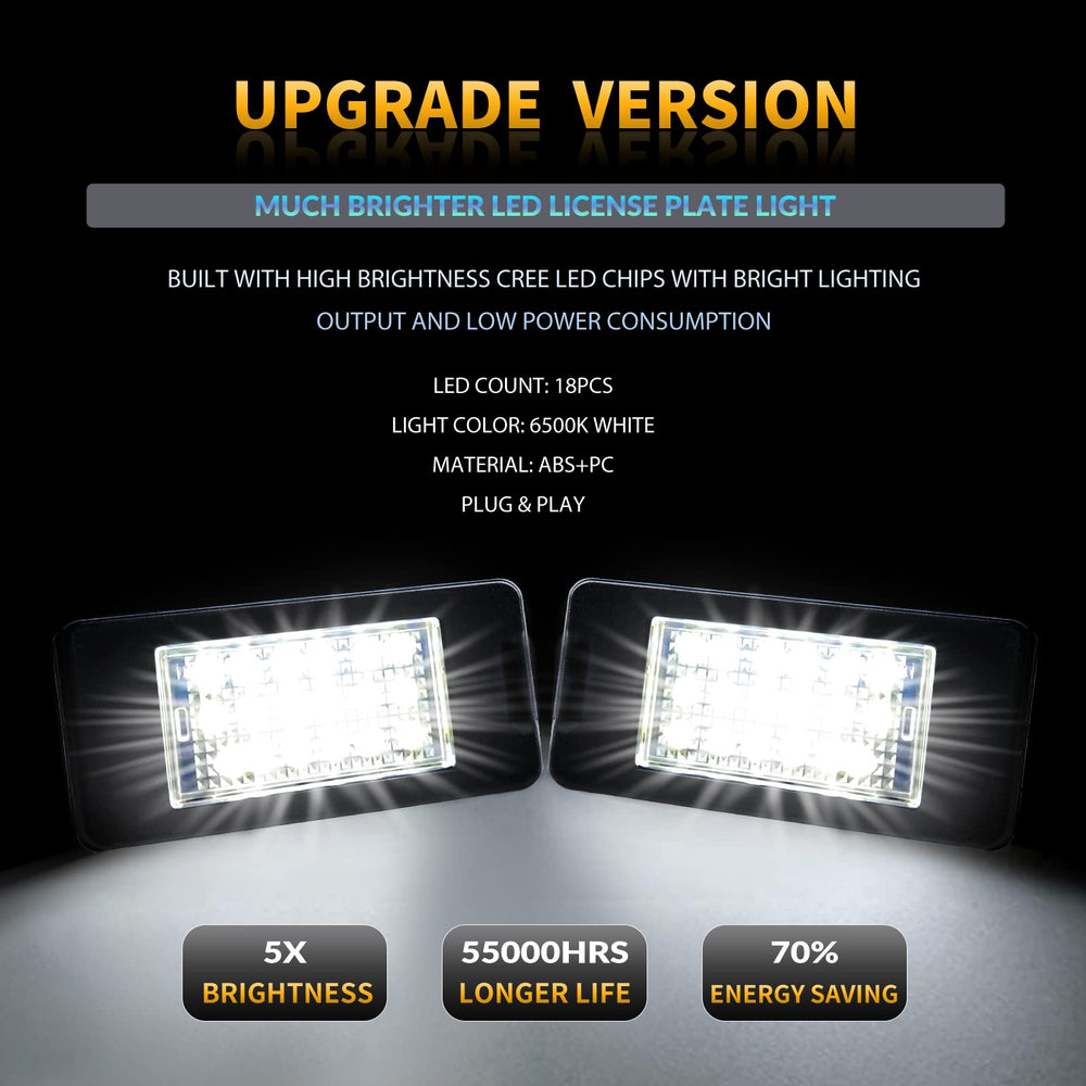DERMOKA LED license plate lights provide 6000K white illumination for clear plate reads.