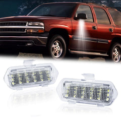 DERMOKA LED puddle light under mirror for Chevy Silverado brightens the entry path