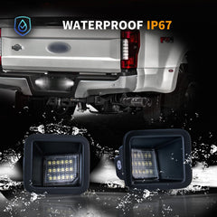 DERMOKA license plate light with durable ABS housing and PC lens