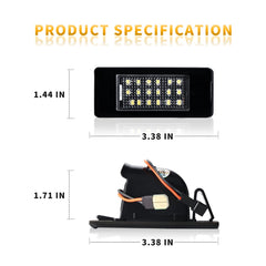 DERMOKA two-pack license plate lights for Suburban, Tahoe, Yukon models.