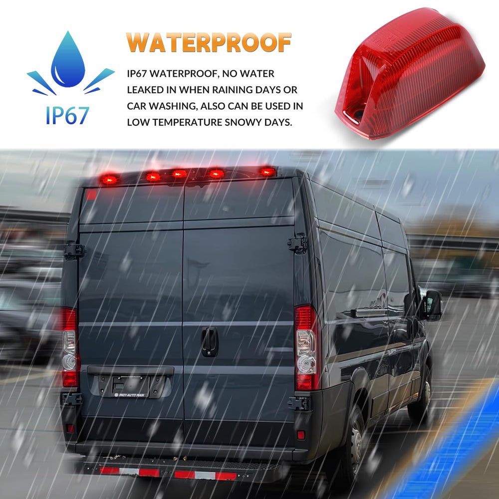 DERMOKA weatherproof housing protects lights from dust and moisture.
