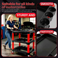 DESEQPT cart measures 23 by 18 by 32 inches for compact storage