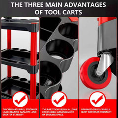 DESEQPT detailing cart helps organize bottles and cleaners efficiently