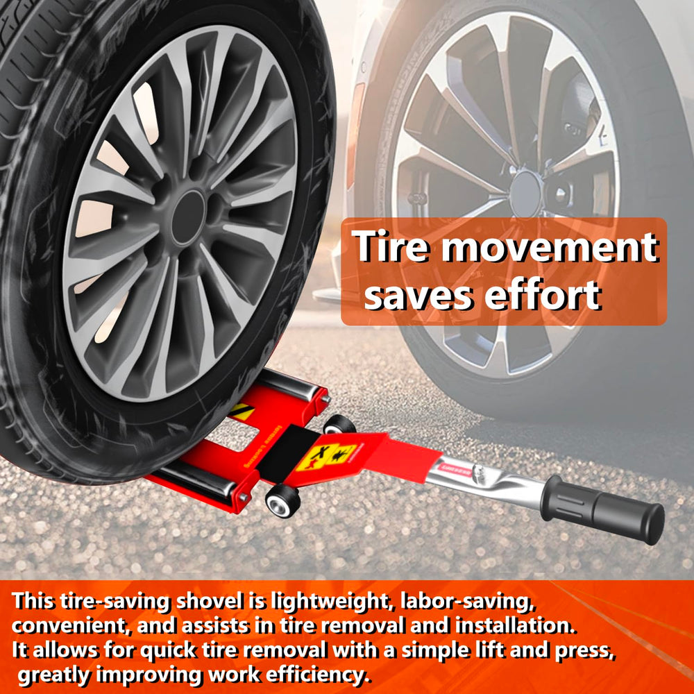 DESEQPT upgraded jack provides effortless tire lifting for medium to large vehicles.