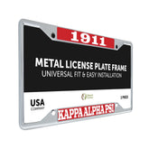 Desert Cactus license frame front view with official branding and slim profile.