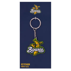 Desert Cactus Savannah Bananas keychain in package, great gift-ready presentation.