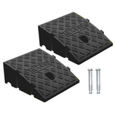 Deshitong 2-pack curb ramps assembled for easy driveway access with low cars