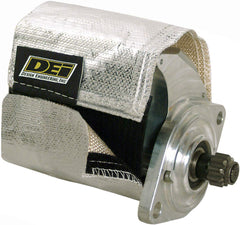 Design Engineering Mini Versa-Shield starter wrap protects a starter from radiant heat.