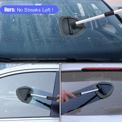 Desin windshield cleaning tool ergonomic aluminum design reduces fatigue during cleaning.