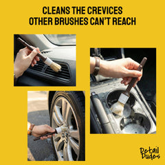 Detail Dudes comfortable grip handle brush ideal for long detailing sessions.