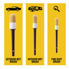 Detail Dudes wet detailing brush kit enables effective cleaning with minimal effort.
